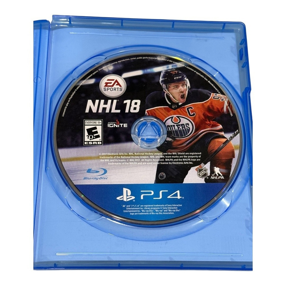 NHL 18 PS4 Video Game Complete EA Sports Hockey NHL Threes Mode Tested Disc Case - Picture 8 of 10